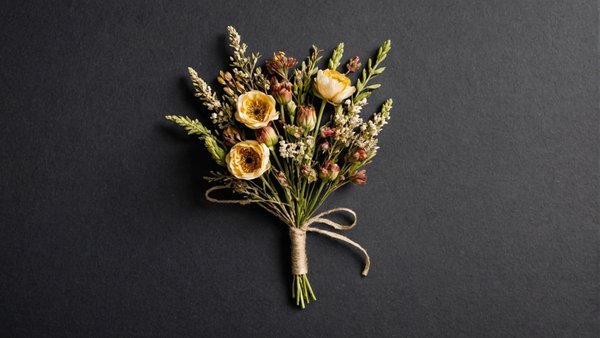 Boutonnière fleur séchée: Élégance et durabilité pour vos événements